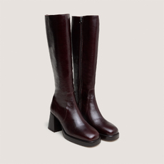 Bottes &agrave; plateformes dark brown