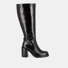 Bottes &agrave; talons d&eacute;bordants black