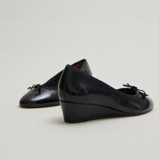 Ballerines compens&eacute;es black