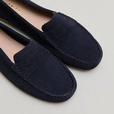Mocassins &agrave; surpiq&ucirc;res navy
