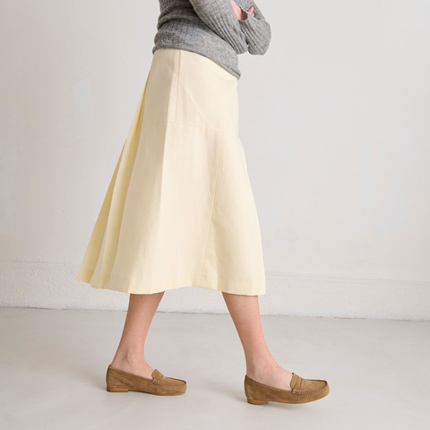 Mocassins &agrave; surpiq&ucirc;res beige