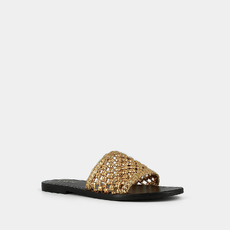 Nu-pieds ajour&eacute;es gold