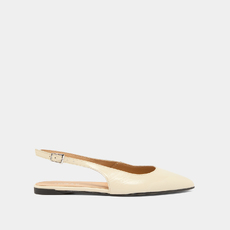Ballerines slingbacks ecru