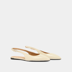 Ballerines slingbacks ecru