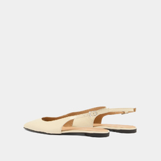 Ballerines slingbacks ecru