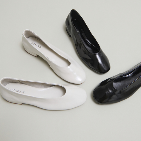 Ballerines &agrave; petits talons ecru