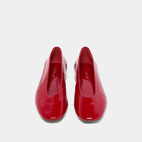 Ballerines &agrave; petits talons red