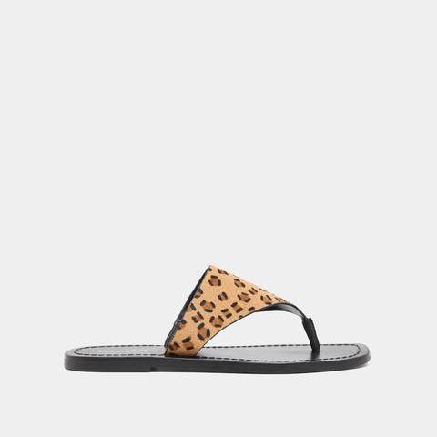 Nu-pieds &agrave; entredoigt leopard