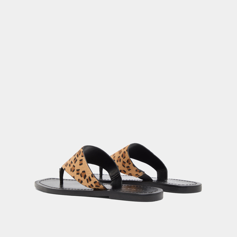 Nu-pieds &agrave; entredoigt leopard