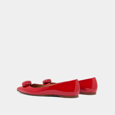 Ballerines &agrave; bouts pointus et billes red