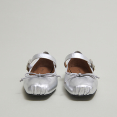 Ballerines &agrave; brides silver