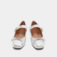 Ballerines &agrave; brides silver