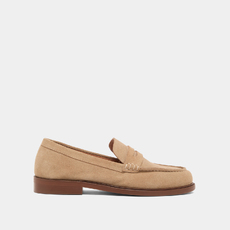 Mocassins &agrave; bouts ronds beige
