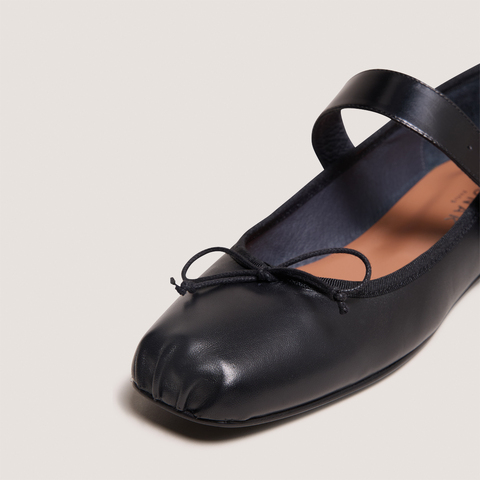 Ballerines &agrave; brides black
