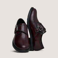Derbies &agrave; boucles burgundy