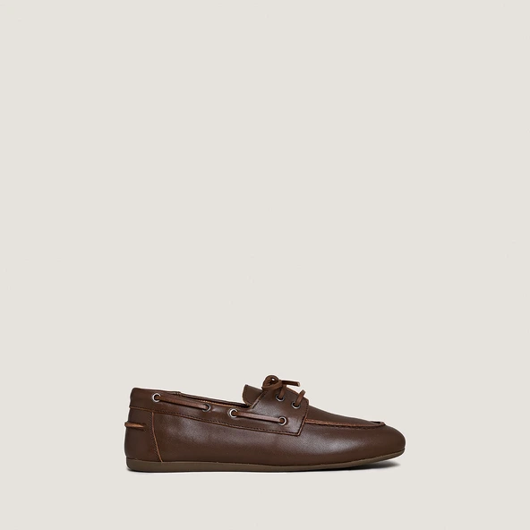 Soft loafers in brown leather | LALIE