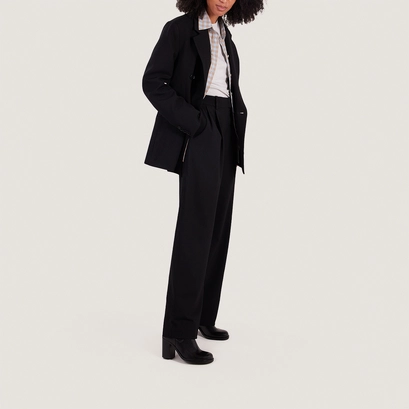 Bottines &agrave; &eacute;lastiques et bouts arrondis in black leather | break