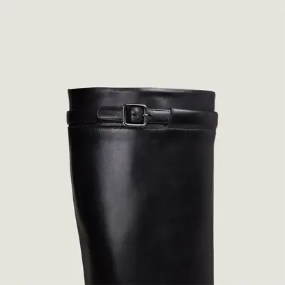 Bottes hautes in black leather | melody