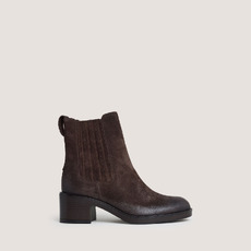 Boots &agrave; talons dark brown