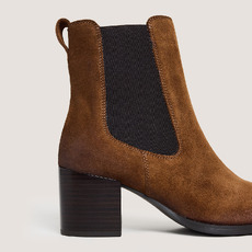 Bottines &agrave; &eacute;lastiques cognac