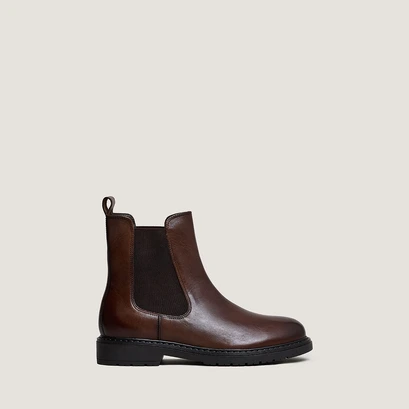 Boots chelsea in brown patinated leather | amical