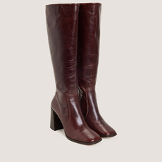 Bottes &agrave; hauts talons dark brown