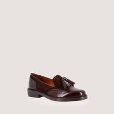 Mocassins &agrave; pampilles dark brown