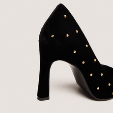 Escarpins &agrave; rivets black