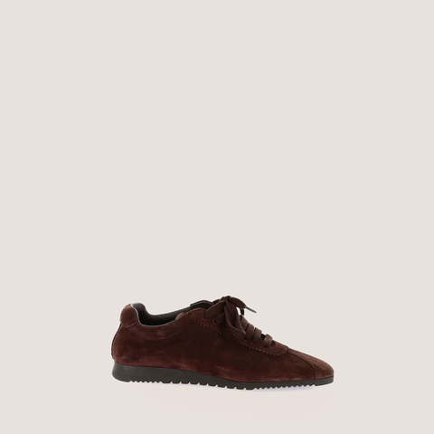 Baskets &agrave; lacets dark brown
