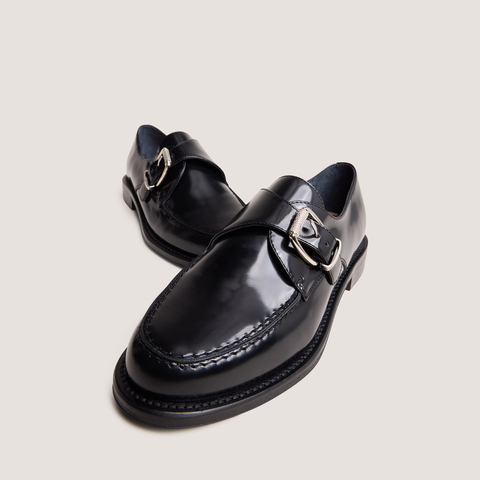 Mocassins &agrave; boucles black