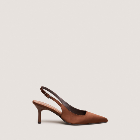 Escarpins slingbacks brown