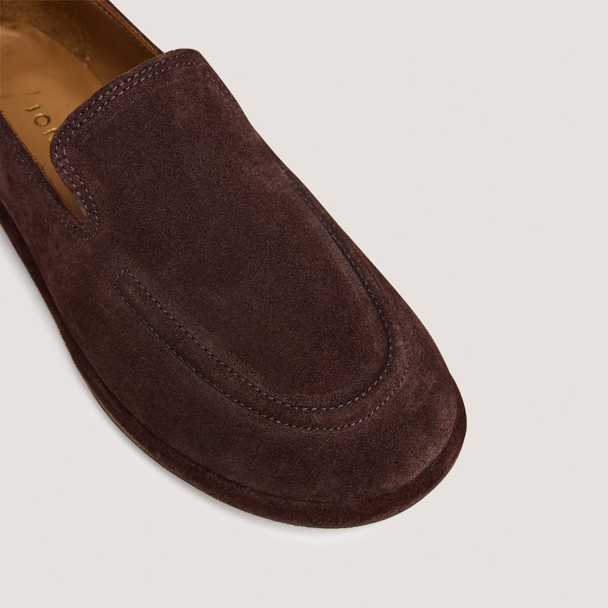 Mocassins &agrave; bouts ronds brown