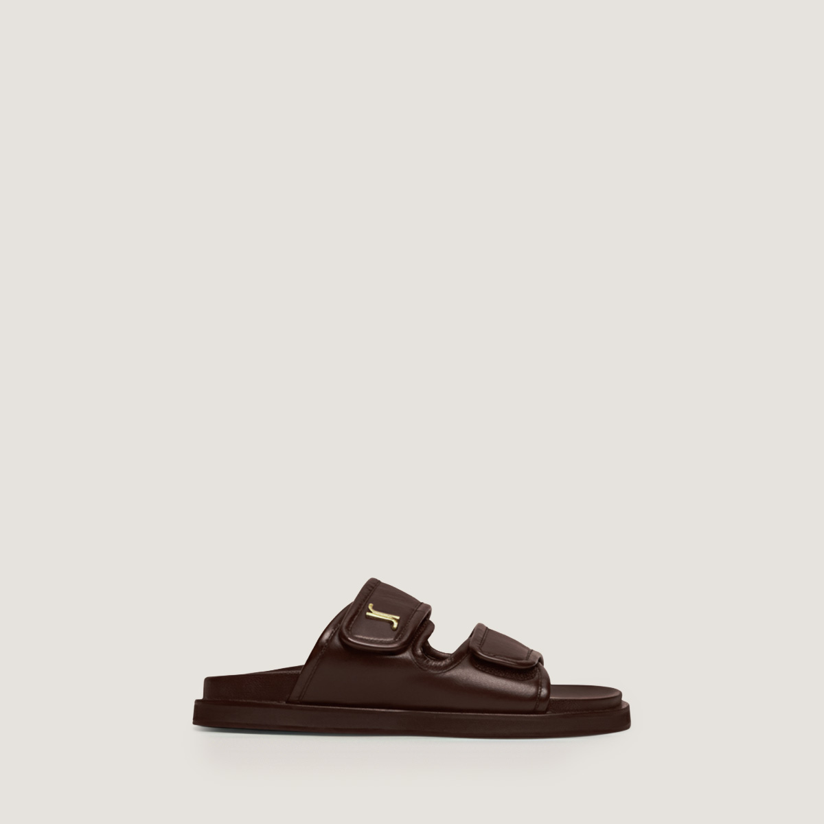 Mules &agrave; monogrammes dark brown