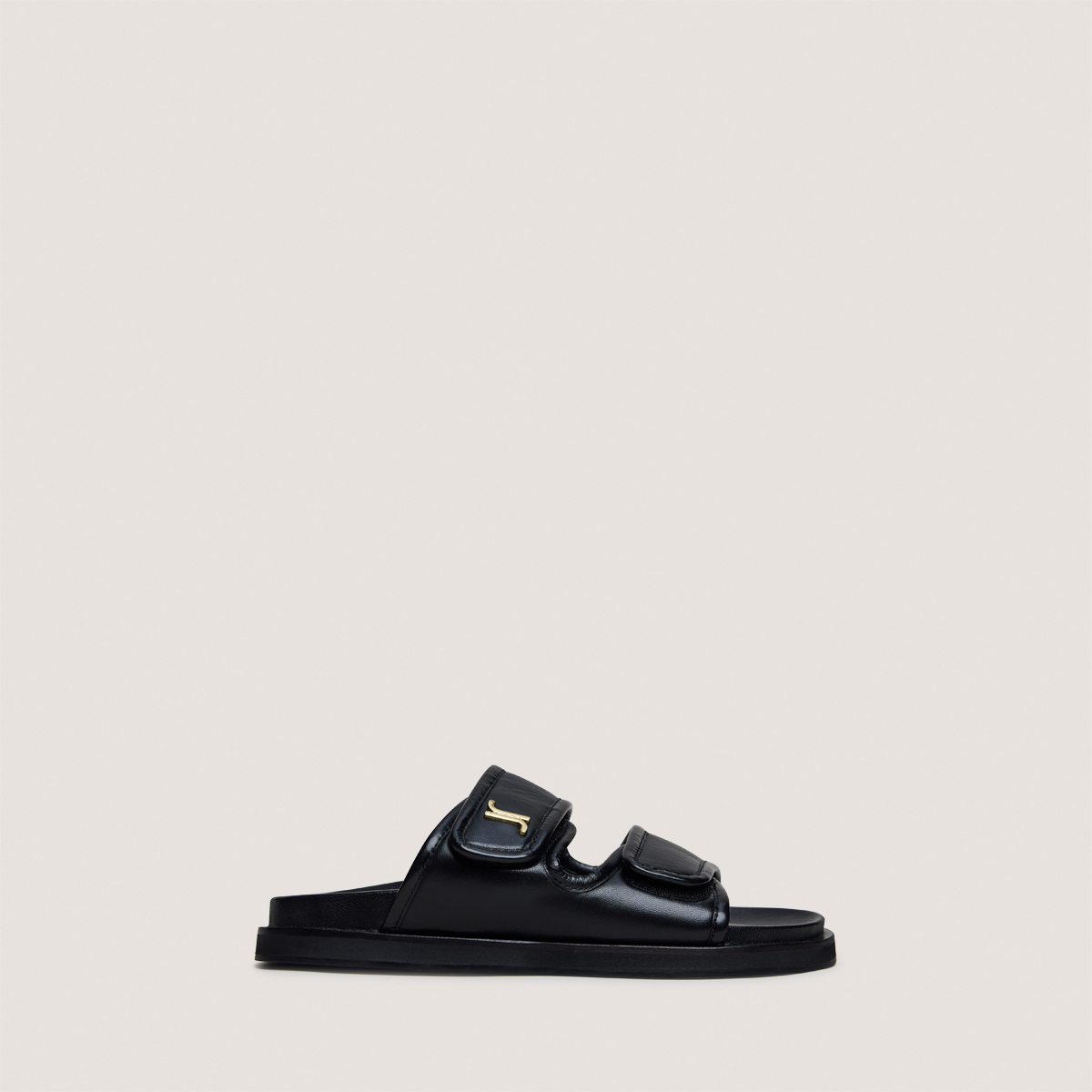 Mules &agrave; monogrammes black
