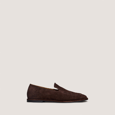 Mocassins &agrave; bouts ronds brown