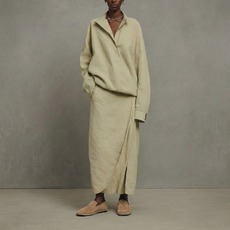 Mocassins &agrave; bouts ronds taupe