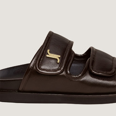 Mules &agrave; monogrammes dark brown