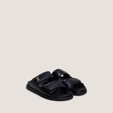 Mules &agrave; monogrammes black