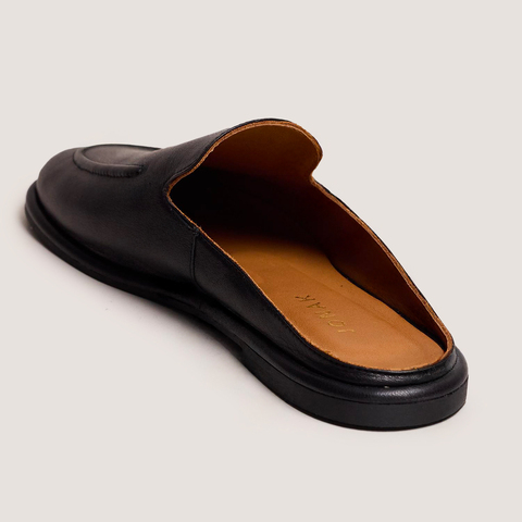 Mocassins &agrave; bouts arri&egrave;res ouverts black