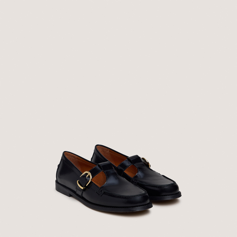 Mocassins &agrave; boucles ajustables black