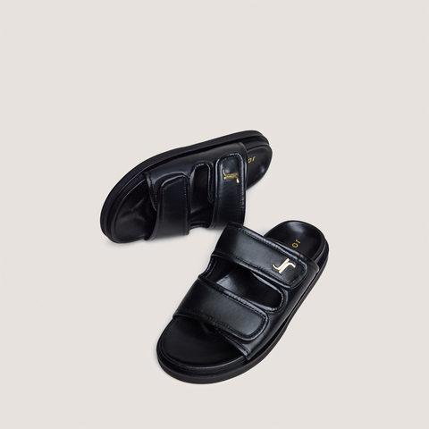 Mules &agrave; monogrammes black