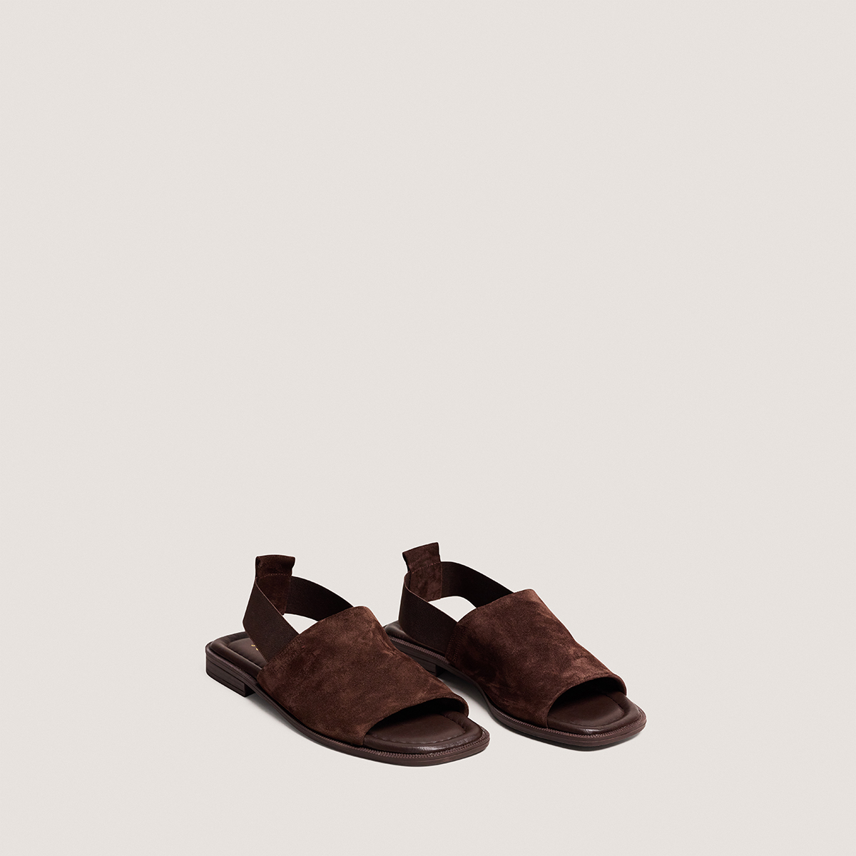 Sandales &agrave; &eacute;lastiques brown
