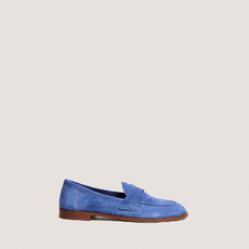 Mocassins &agrave; bouts ronds azure blue