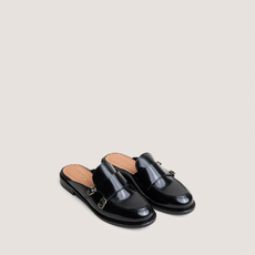 Mules &agrave; bouts ronds black
