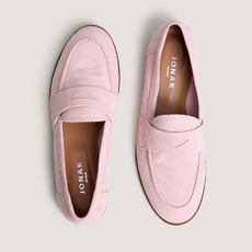 Mocassins &agrave; bouts ronds light pink