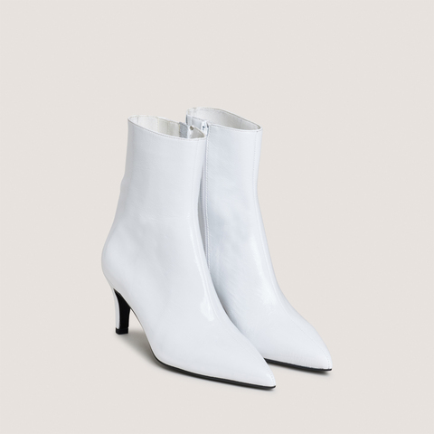 Bottines &agrave; talons fins white