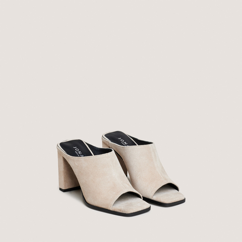Mules &agrave; talons ivory
