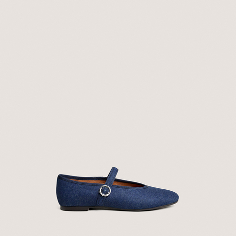 Ballerines &agrave; brides et boucles ajustables dark blue