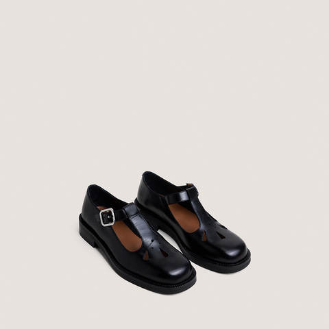 Ballerines &agrave; boucles ajustables black