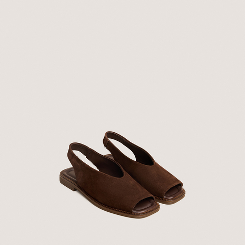 Ballerines slingbacks brown
